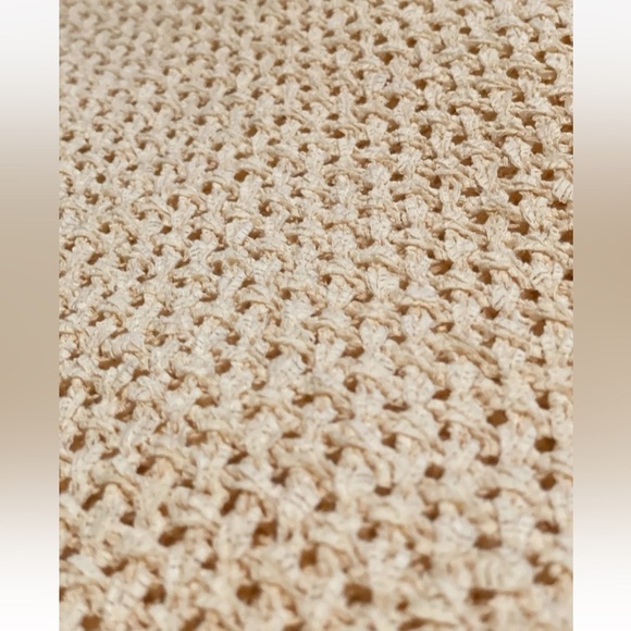 Theory karenia sughero open knit cream Tan slouchy Open Knit sweater women's S - Picture 7 of 15
